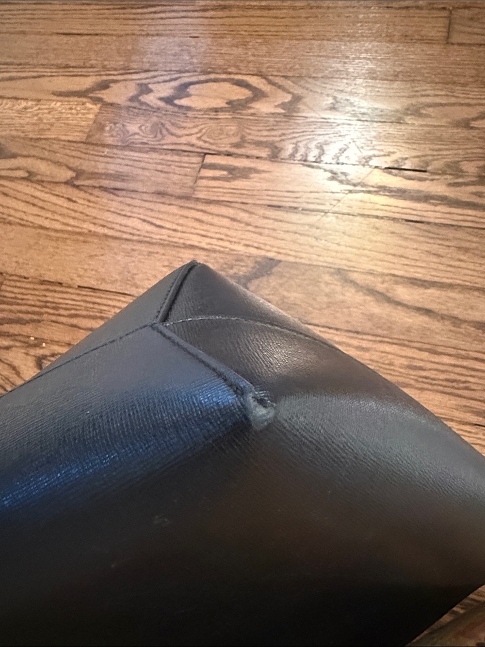 Mansur Gavriel Black Leather Tote Bag - Picture 7 of 8